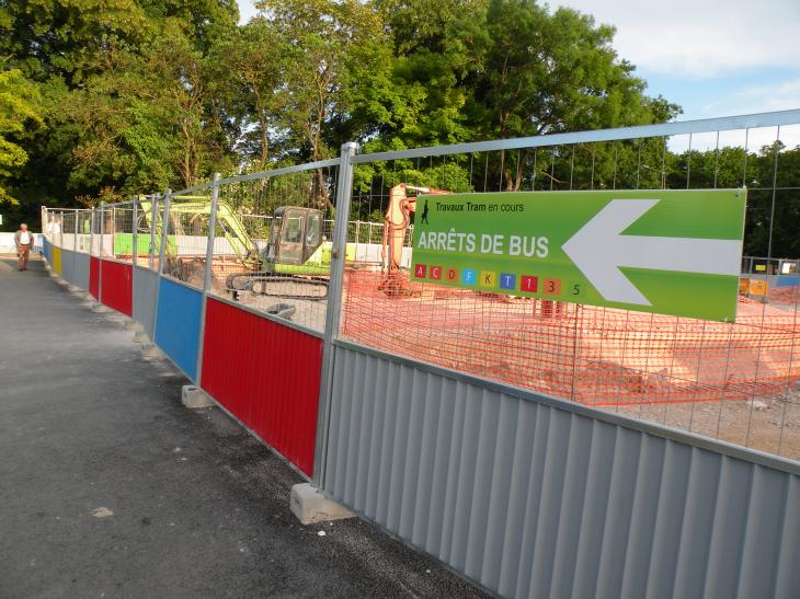  travaux du tramway devant la gare